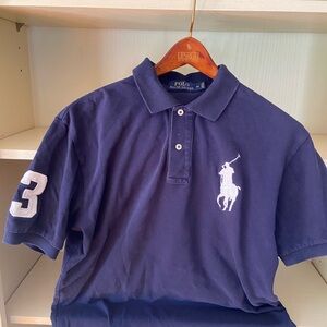 POLO by RL BIG PONY Polo Shirt Size Medium in Navy Blue